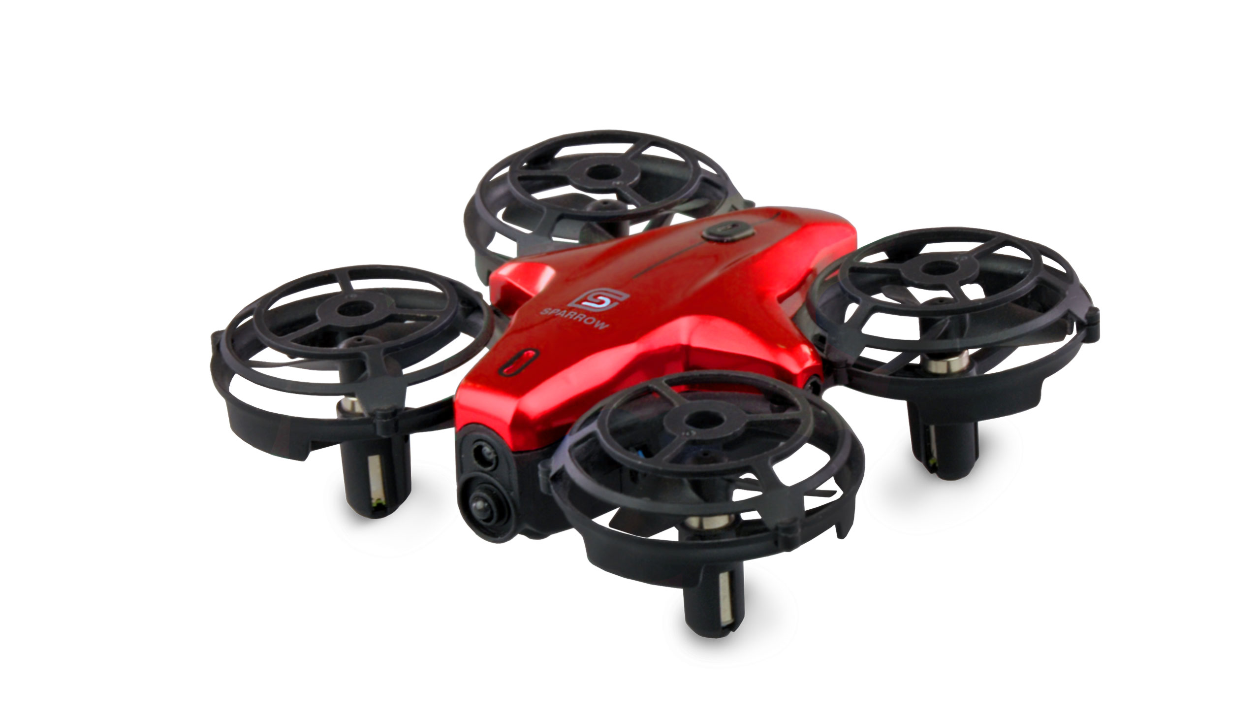 Sparrow Drone med motion styring og fjernbetjening i rød - Droner til fritid & hobby -