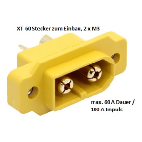 XT-60 stik til indbygning (2 stk.) 