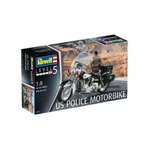US POLICE MOTORBIKE 1:8