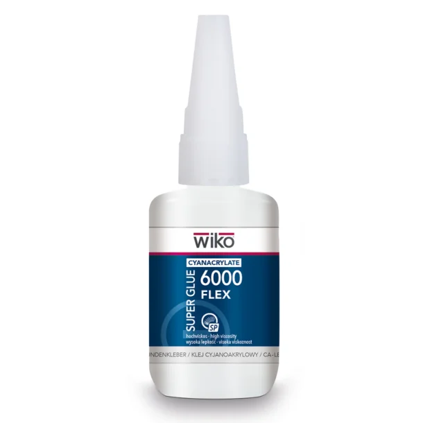 Superlim 6000 Cyano, meget fleksibel 50 g dispenseringsflaske