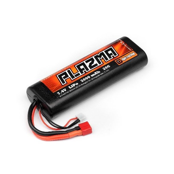 HPI PLAZMA 7.4V 3000MAH 20C LIPO ROUND CASE STICK PACK