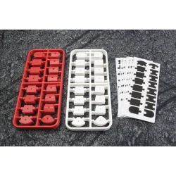 HPI Racing nano-TTR Curb Set - Red and White