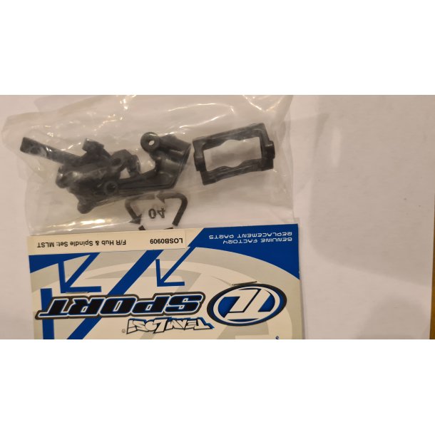 Front/Rear Hub &amp; Spindle Set: MLST LOSI