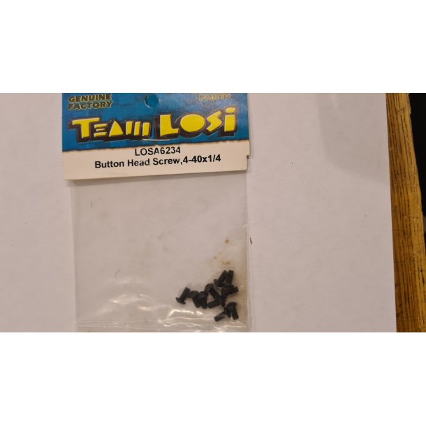 Button Head Screw,4-40x1/4 LOSI LOSA6234