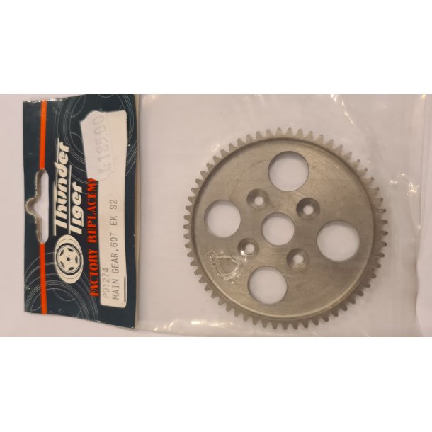 Thunder Tiger PD1274 Main Gear, 60T Ek S2