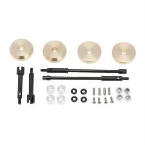 Axial SCX24 4mm Brass Wheel Counterweight with Widen Axles