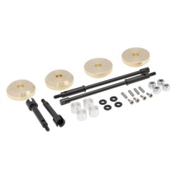 Axial SCX24 4mm Brass Wheel Counterweight with Widen Axles