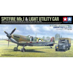 TAMIYA 1/48 Supermarine Spitfire Mk.I &amp; Light Utility Car