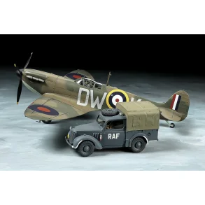 TAMIYA 1/48 Supermarine Spitfire Mk.I & Light Utility Car