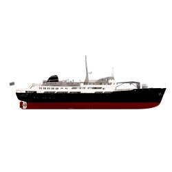 MS Finnmarken 1:60 Kit trbygget Modell-tec 