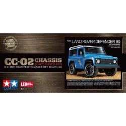 TAMIYA 1/10 R/C 1990 Land Rover Defender 90 (CC-02)