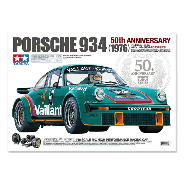 TAMIYA 1/10 R/C Porsche 934 (1976) 50th Anniversary