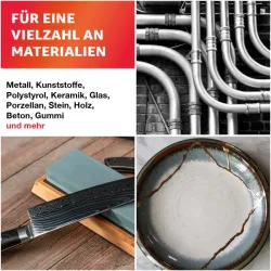 Everglue 2K 5-Minutter Epoxy Epoxidharz Metal lim 200g 1:1