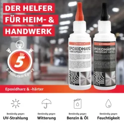Everglue 2K 5-Minutter Epoxy Epoxidharz Metal lim 200g 1:1