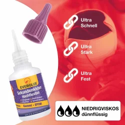 Cyano medium flexibel til gummi 