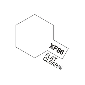 Tamiya Acrylic Mini XF-86 Flat Clear (mat)