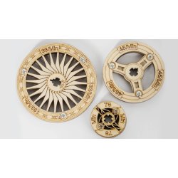 Grammophon Robotime Lasercut trbyggest kan afspille Vinyl og singles