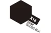 TAMIYA Acrylic Mini X-18 Semi Gloss Black (Semi Gloss)