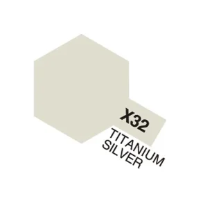 TAMIYA Acrylic Mini X-32 Titanium Silver (Gloss)