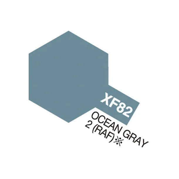 Tamiya Acrylic Mini XF-82 Ocean Gray 2 RAF  (halv blank)
