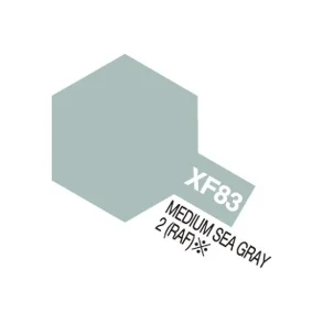 Tamiya Acrylic Mini XF-83 Med. Sea Gray 2 RAF (halv blank)