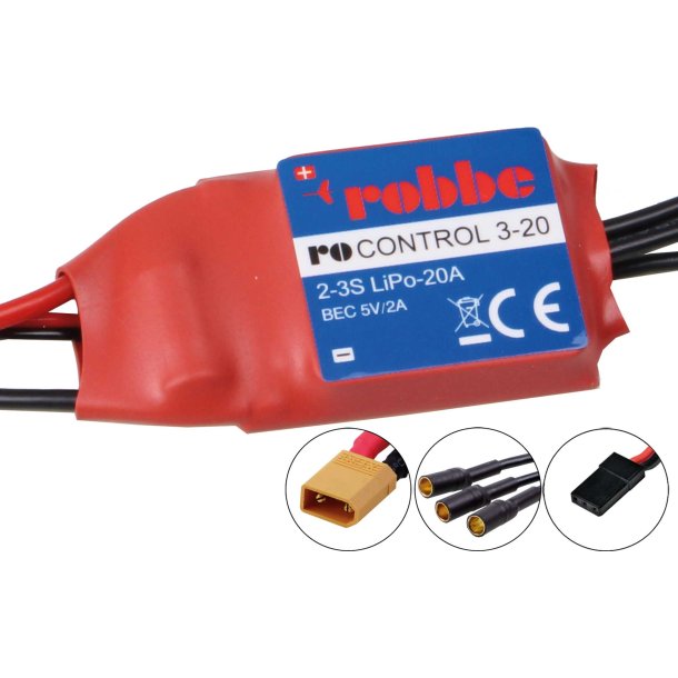Speed Controller 2-6S 20A 5V/2A BEC