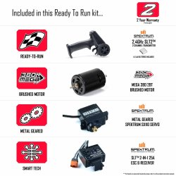 Arrma 1/18 GRANITE GROM MEGA 380 Brushed 4X4 Monster Truck RTR med Batteri &amp; lader, Green