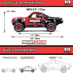 Arrma Mojave Grom mega 380 Brushed 4X4 Small Scale Desert Truck rd