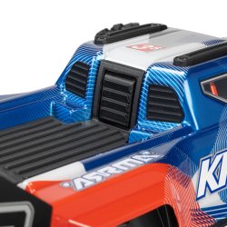 Arrma 1/16 MINI KRATON 3S DSC 4X4 RTR Brushless Speed Truck (batteri &amp; Charger Inkluderet), R�d/Bl�