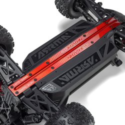 Arrma 1/16 MINI KRATON 3S DSC 4X4 RTR Brushless Speed Truck, sort/r�d