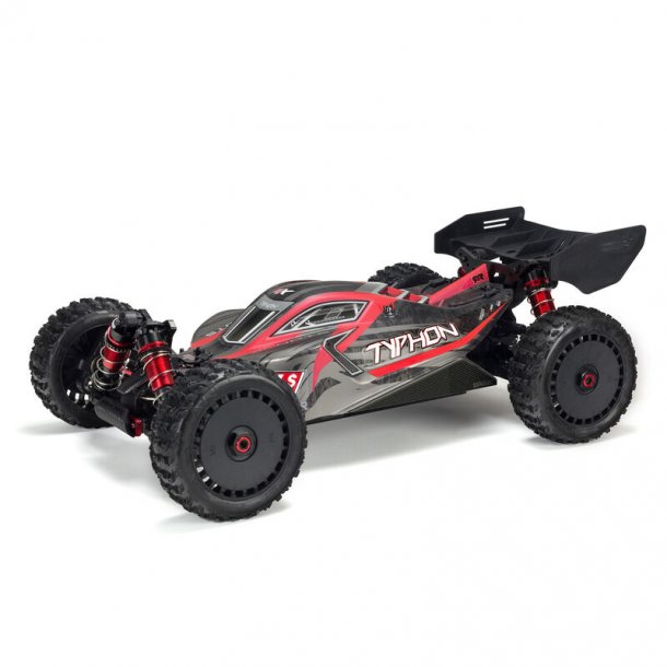 Arrma Typhon 6S V5 4WD BLX Buggy med Spektrum Firma RTR, sort