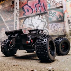 Arrma Notorious 6S V5 4WD BLX Stunt Truck with Spektrum Firma RTR, Black