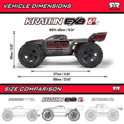 Arrma 1/8 KRATON 6S EXB 4X4 RTR Brushless Speed Truck V6