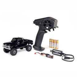 Axial SCX30 Chevrolet K10 4X4 RTR Brushed Rock Crawler (Battery &amp; Charger Included), Black