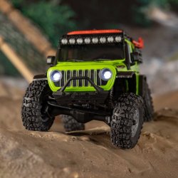 1/30 SCX30 Jeep Wrangler JLU 4X4 RTR Brushed Rock Crawler (Battery &amp; Charger Included), Green