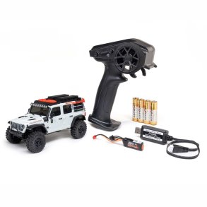 Axial 1/30 SCX30 Jeep Wrangler JLU 4X4 RTR Brushed Rock Crawler (Battery & Charger Included), Green