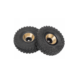 Axial SCX24 Brass Wheel Counterweight 4pcs set