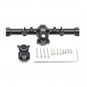 Axial SCX24 Aluminum Alloy Rear Axle Housing Black with Cover 1pc