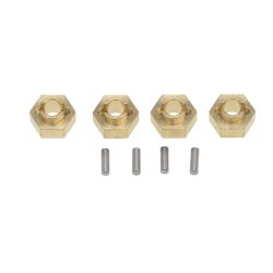 Axial SCX24 3mm Diameter Brass Wheel Hex Adaptor 4pcs set
