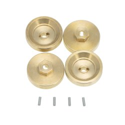 Axial SCX24 4mm Brass Wheel Counterweight 4pcs set