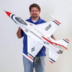 E-flite F-16 Thunderbirds 70mm EDF Jet BNF Basic med AS3X og SAFE Select