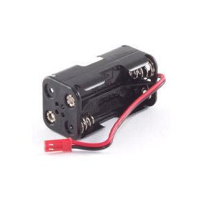 AA batteri box til 4 batterier med BEC stik 