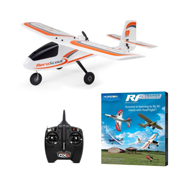 HobbyZone AeroScout S 2 1.1m RTF Basic med SAFE og Simulator