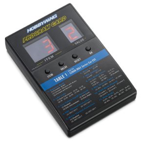 Programkort til HobbyWing fartregulator 