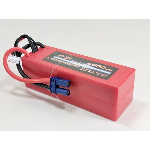 LIPO batteri 6000mAh 14.8V 100C Hardcase EC5