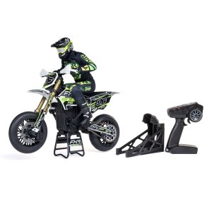 Losi 1/4 Promoto-SM FXR Supermoto fjernstyret  Motorcykel RTR Basic, hvid 
