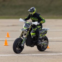 Losi 1/4 Promoto-SM FXR Supermoto fjernstyret  Motorcykel RTR Basic, hvid 