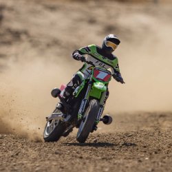 Losi 1/4 Promoto-MX Motorcykel RTR grn Combo med batteri og lader