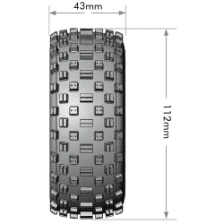 Tires &amp; Wheels SC-ROCK (Removable Hex 4pcs) Soft (2)