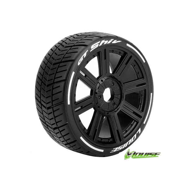 & Wheels GT-SHIV 1/8 GT Soft Black (2) - Dæk & fælge - Holte Modelhobby